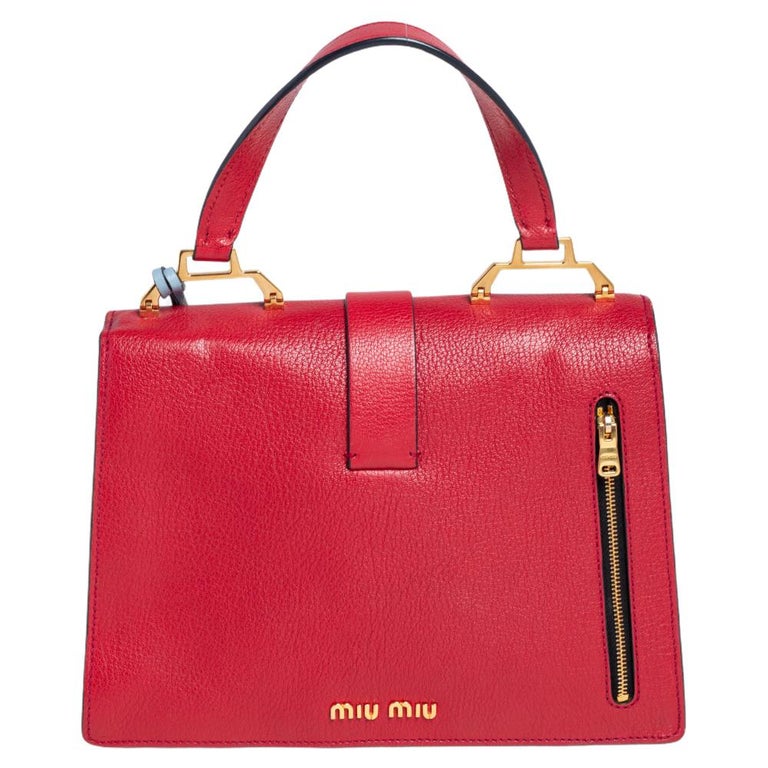 MIU MIU Women Mini Leather Top Handle Bag – Atelier New York