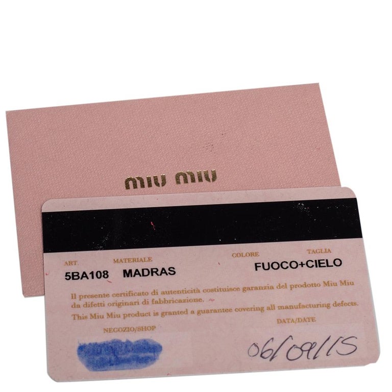 Miu Miu Madras 2 tone Red/Pink Bag. Great condition, no scratch or dirt.