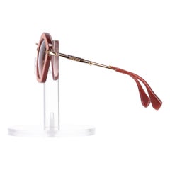 Miu Miu Velvet Pentagon-Shaped Sunglasses