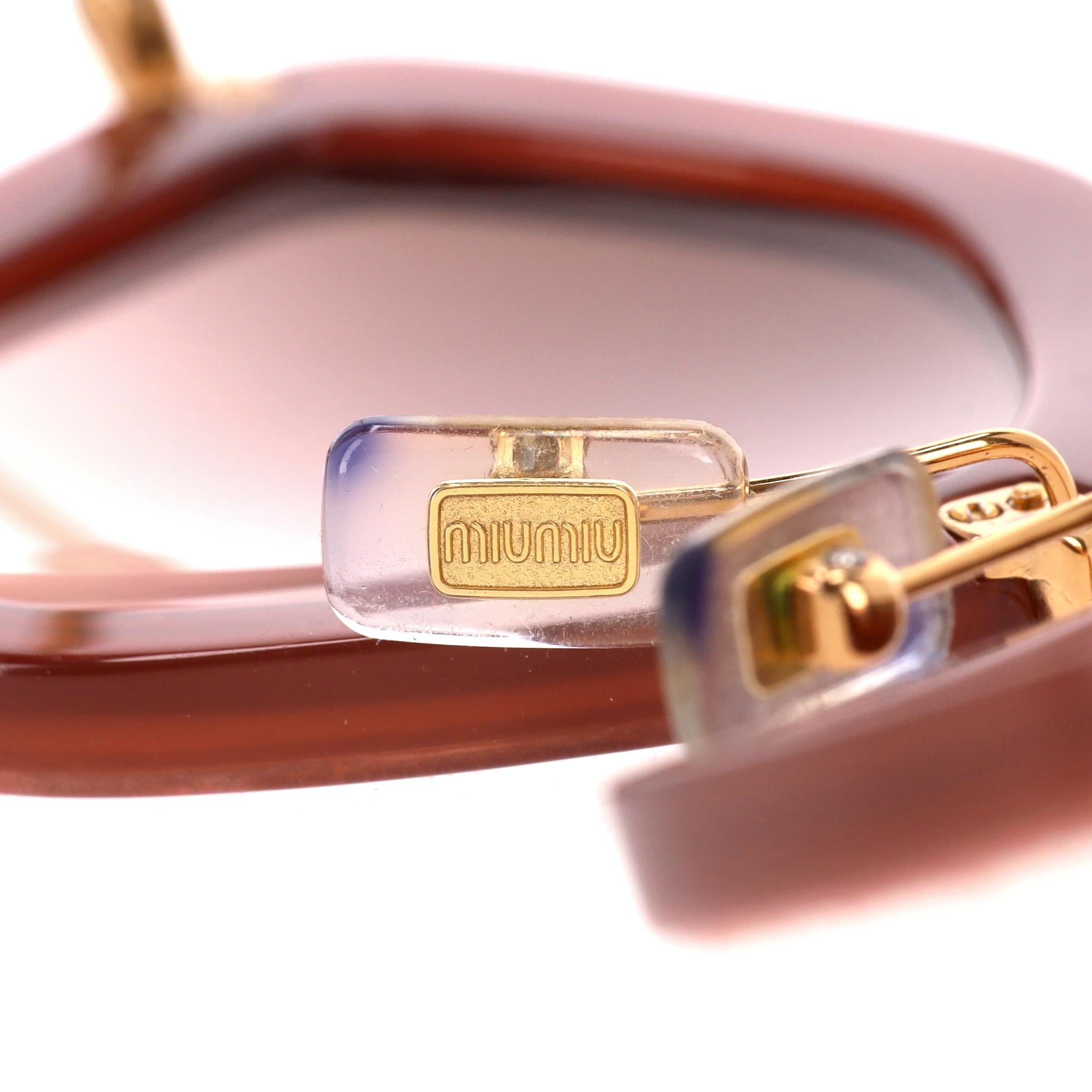 Women's Miu Miu Velvet Pentagon-Shaped Sunglasses For Sale