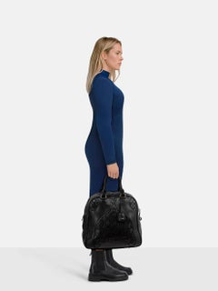 Miu Miu Vintage Black Leather Cut-Out Handbag