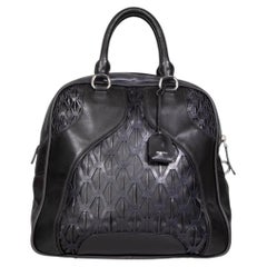Miu Miu Vintage Black Leather Cut-Out Handbag
