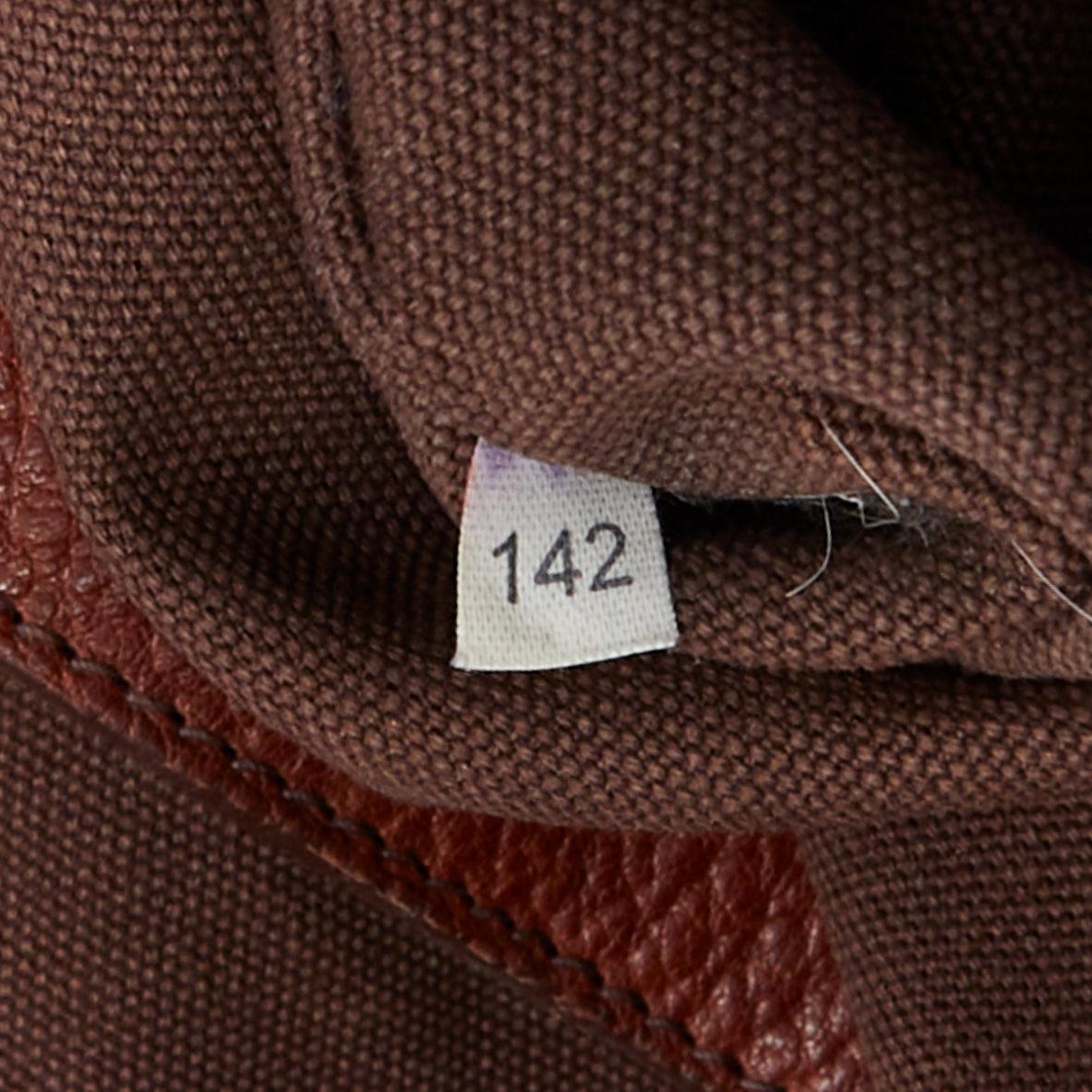 MIU MIU Vintage brown tumbled crinkled leather large travel bag For Sale 5