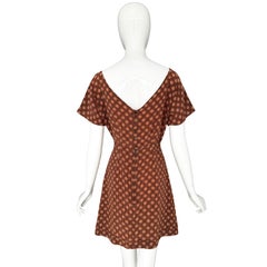 Miu Miu Vintage Circa Cruise 2008 100% Silk Mini Dress