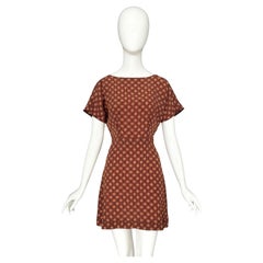 Miu Miu Vintage Circa Cruise 2008 100% Silk Mini Dress
