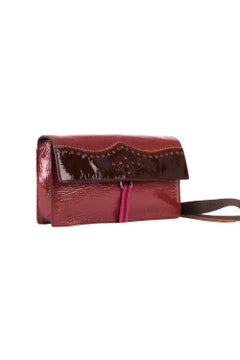 Miu Miu Vintage F/W 1999 Brown Patent Crossbody Bag