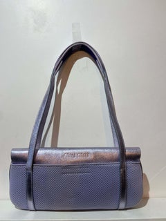 Miu Miu Vintage S/S 1999 Lilac Metallic Mesh Bag