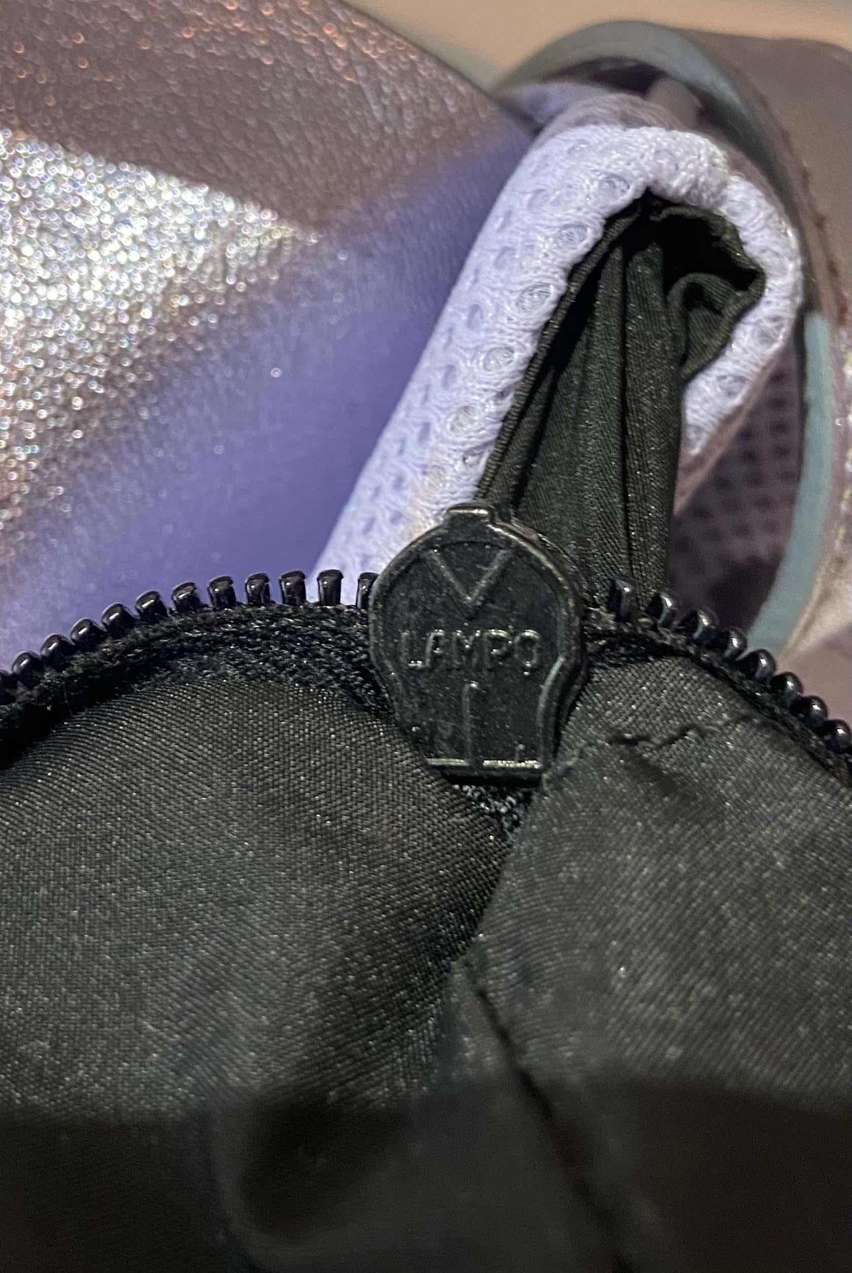Miu Miu Vintage S/S 1999 Lilac Metallic Mesh Bag For Sale 3