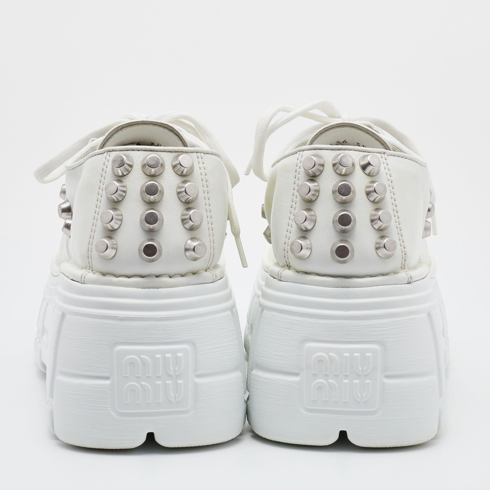 miu miu platform sneakers