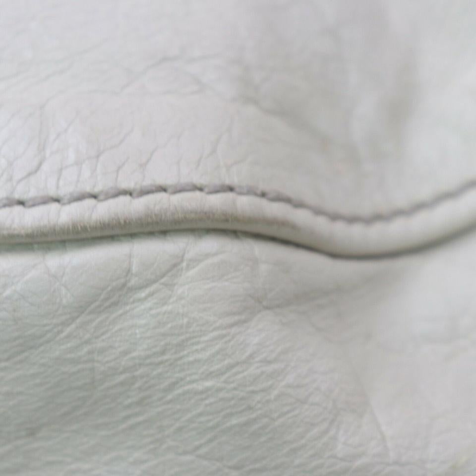 Miu Miu White Leather Ring Hobo Shoulder Bag 863198 2