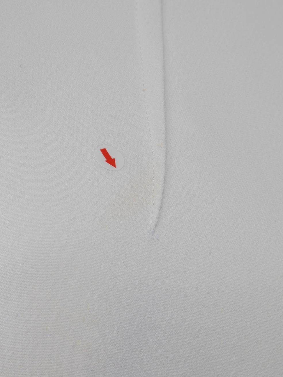 Miu Miu White - camicetta senza maniche con dettaglio a fiocco - taglia S.S. in vendita 3