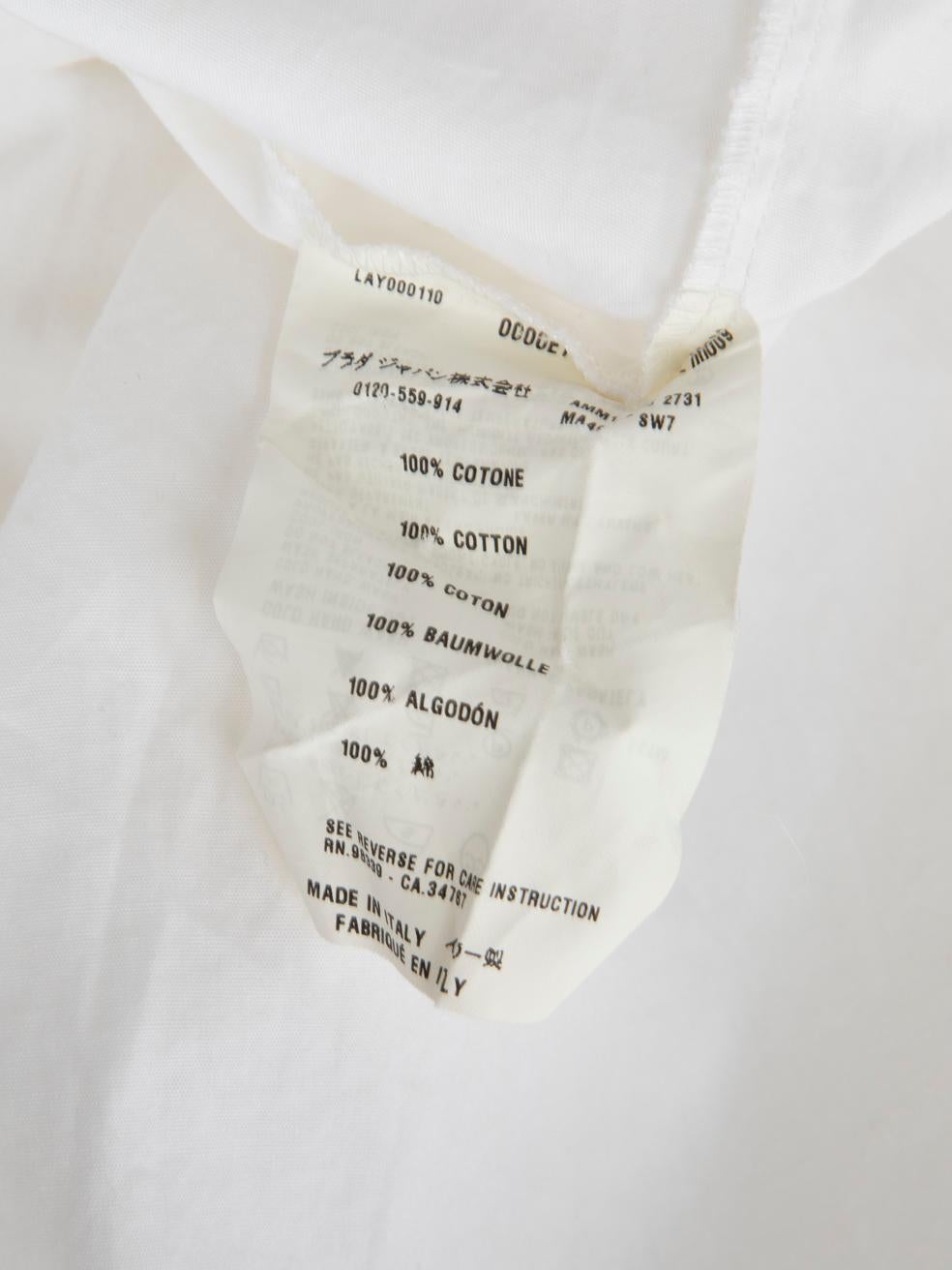 Miu Miu White Sleeveless Flared Knee Length Dress Size L (Robe évasée sans manches au niveau du genou) en vente 5