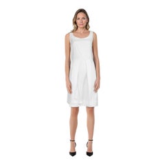 Miu Miu Whiting Vestito svasato senza maniche al ginocchio taglia L.