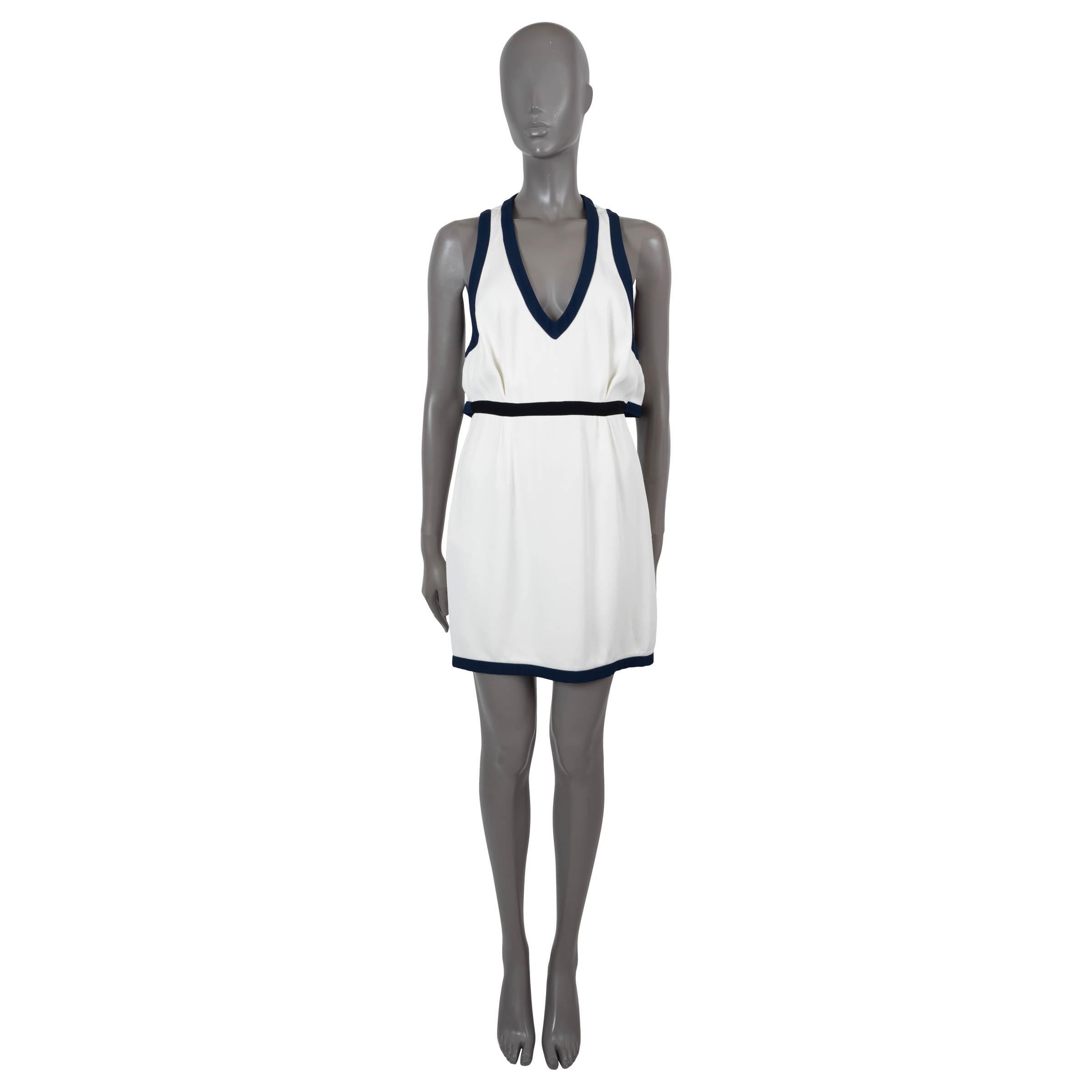 S.I.V.A. White in viscosa 2010 DEEP-V CREPE MINI Dress 40 S. In condizioni ottime in vendita a Zürich, CH