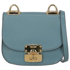 Used Miu Miu Woman Shoulder bag  Blue Leather