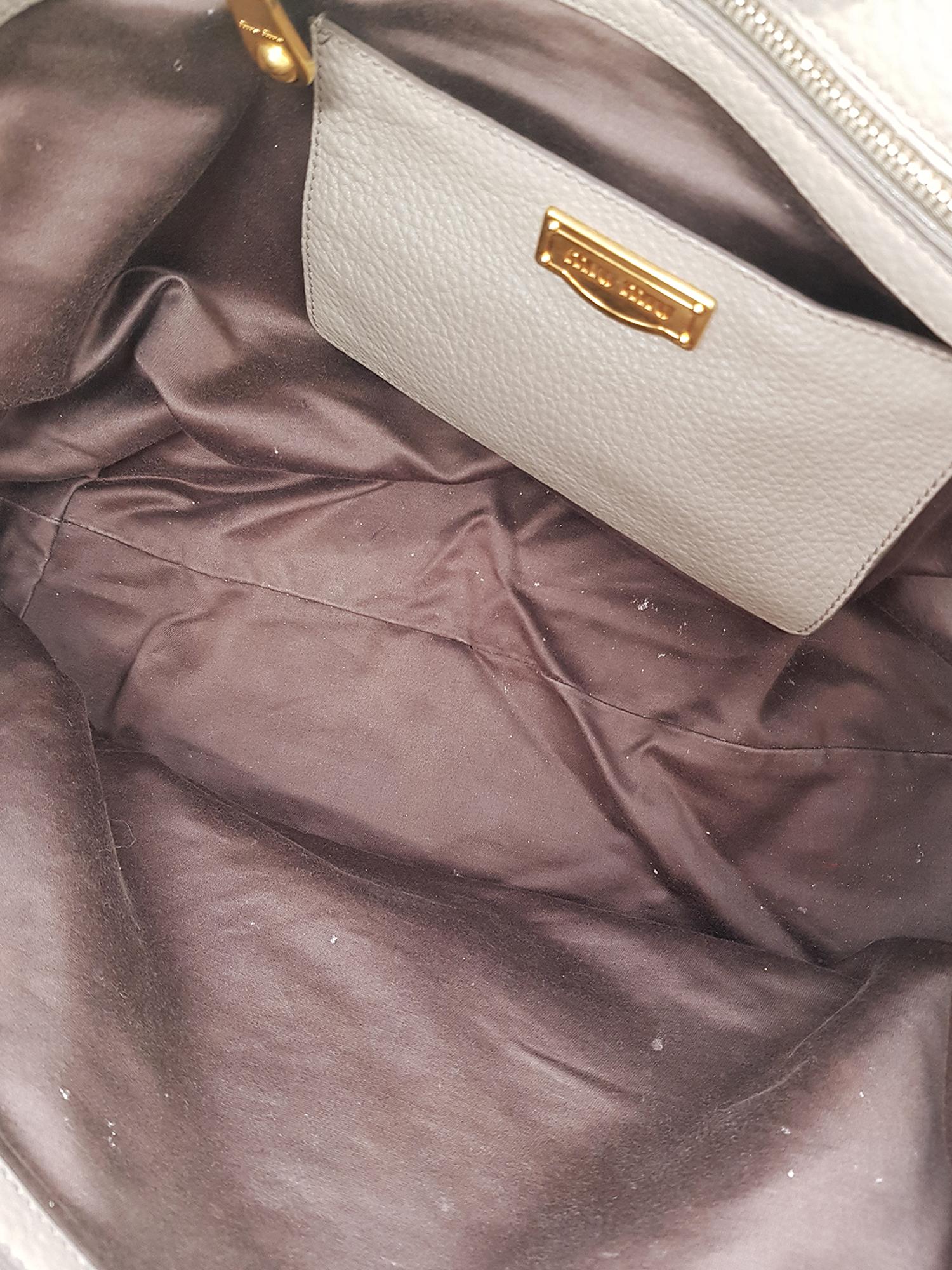 Miu Miu Women  Handbags  Beige Leather For Sale 2