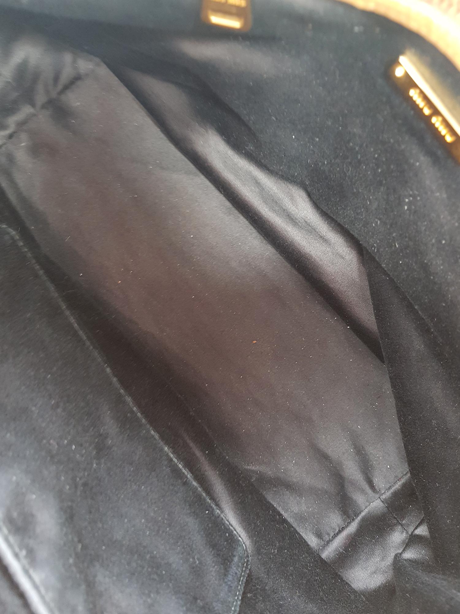 Miu Miu  Women   Shoulder bags   Black Leather  For Sale 2