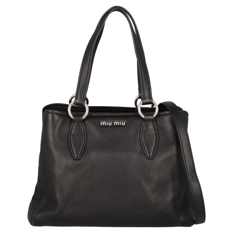 Miu Miu Women Shoulder bags Black Leather For Sale at 1stDibs