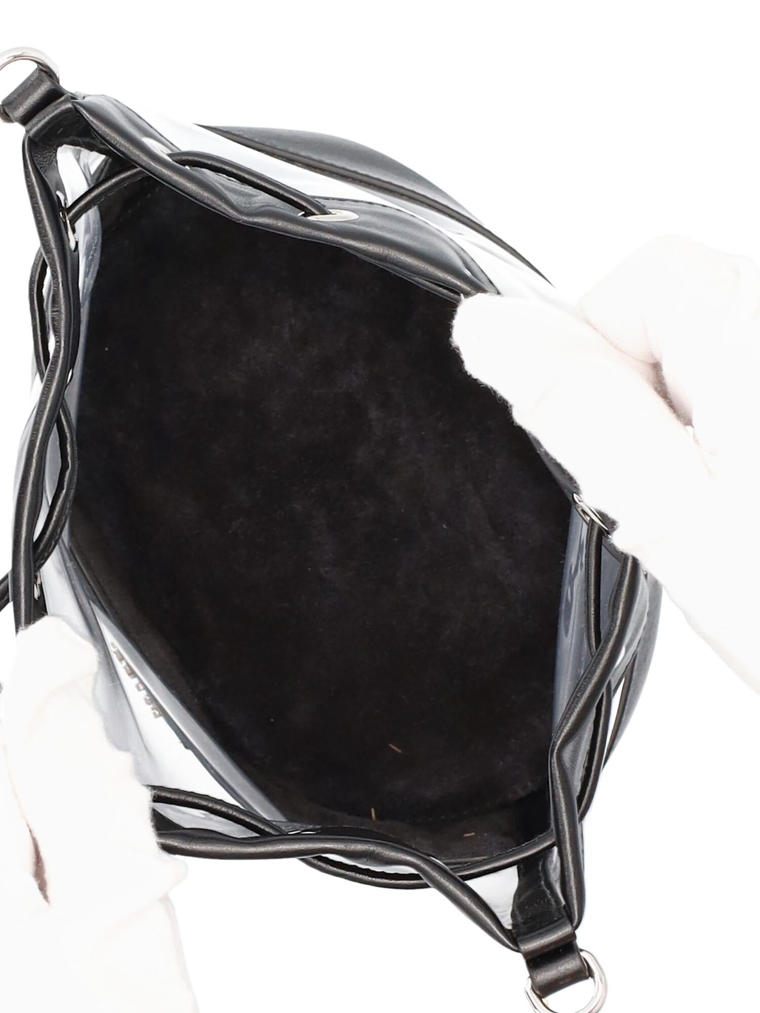Miu Miu Women Shoulder bags Black, Transparent Synthetic Fibers  For Sale 2