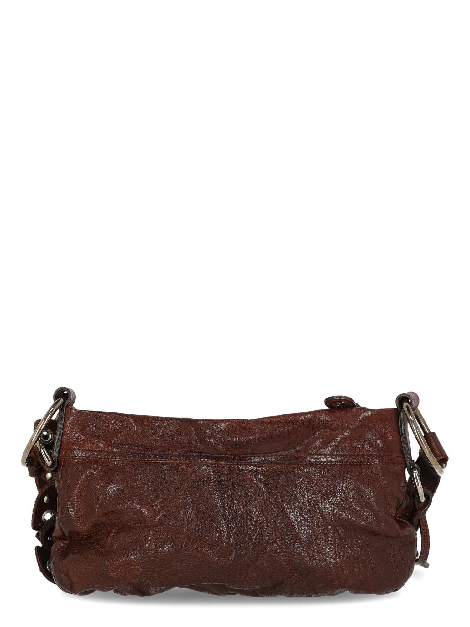 Miu Miu  Women   Shoulder bags   Brown Leather  In Fair Condition For Sale In Milan, IT