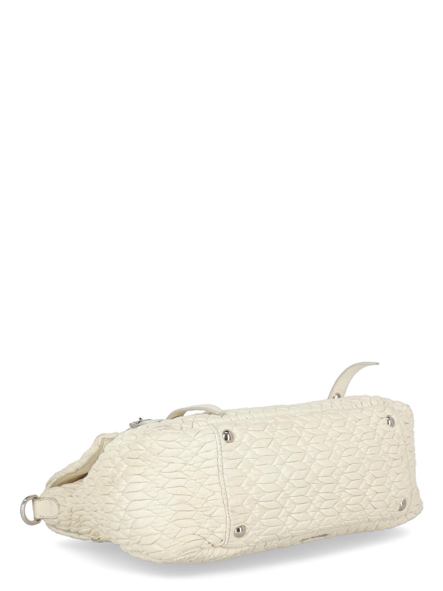 Miu Miu  Women   Shoulder bags  White Leather  For Sale 1