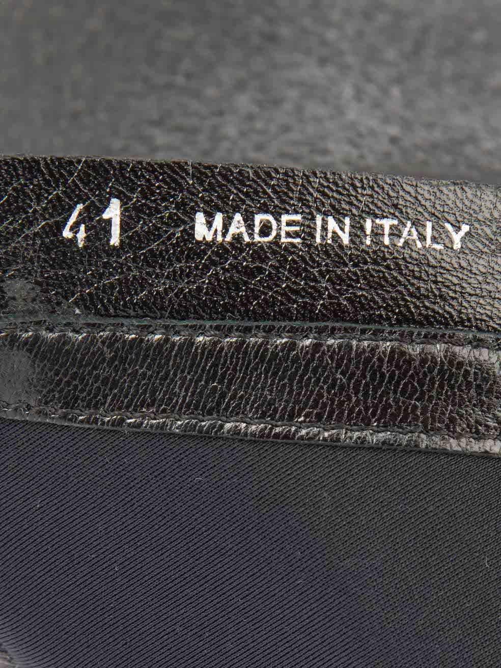Miu Miu Women's Black Patent Leather Platform Ankle Boots For Sale 2