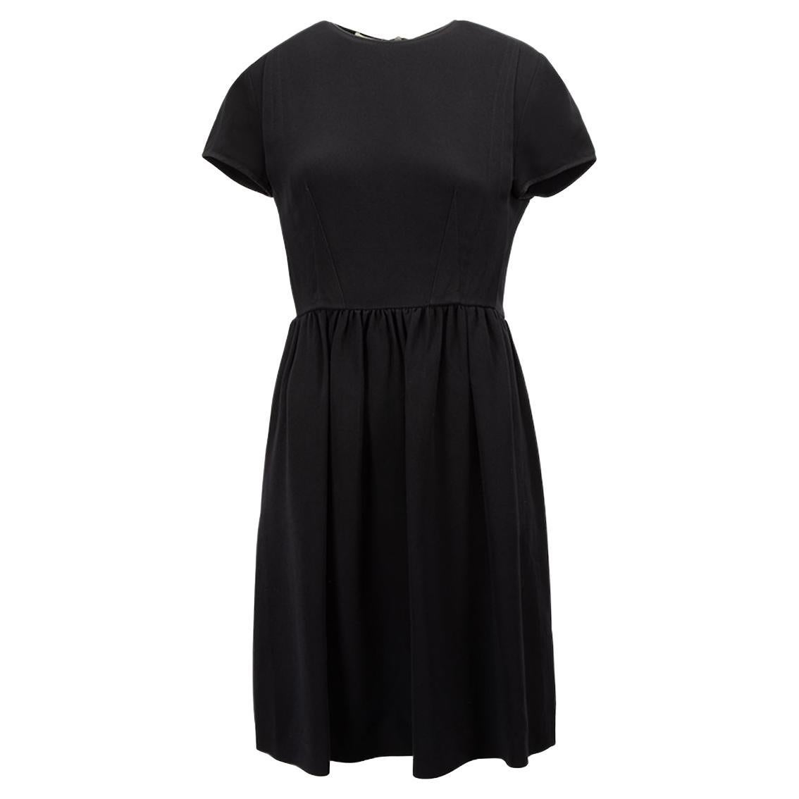 Miu Miu Women's Black Short Sleeve Dress For Sale at 1stDibs