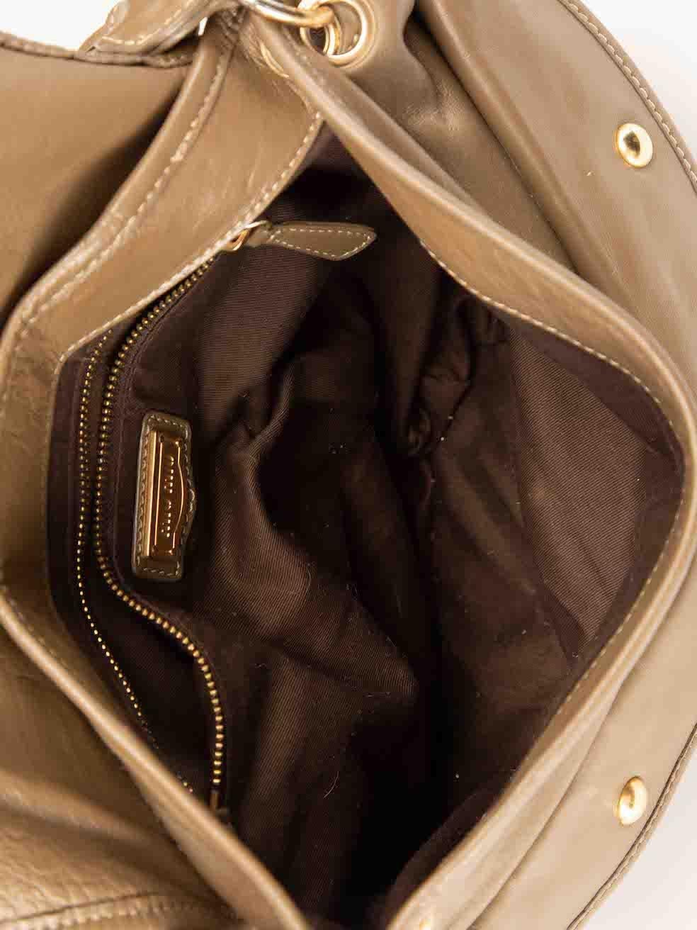 Miu Miu Women's Brown Nappa Leather Coffer Matelasse Hobo Bag For Sale 4