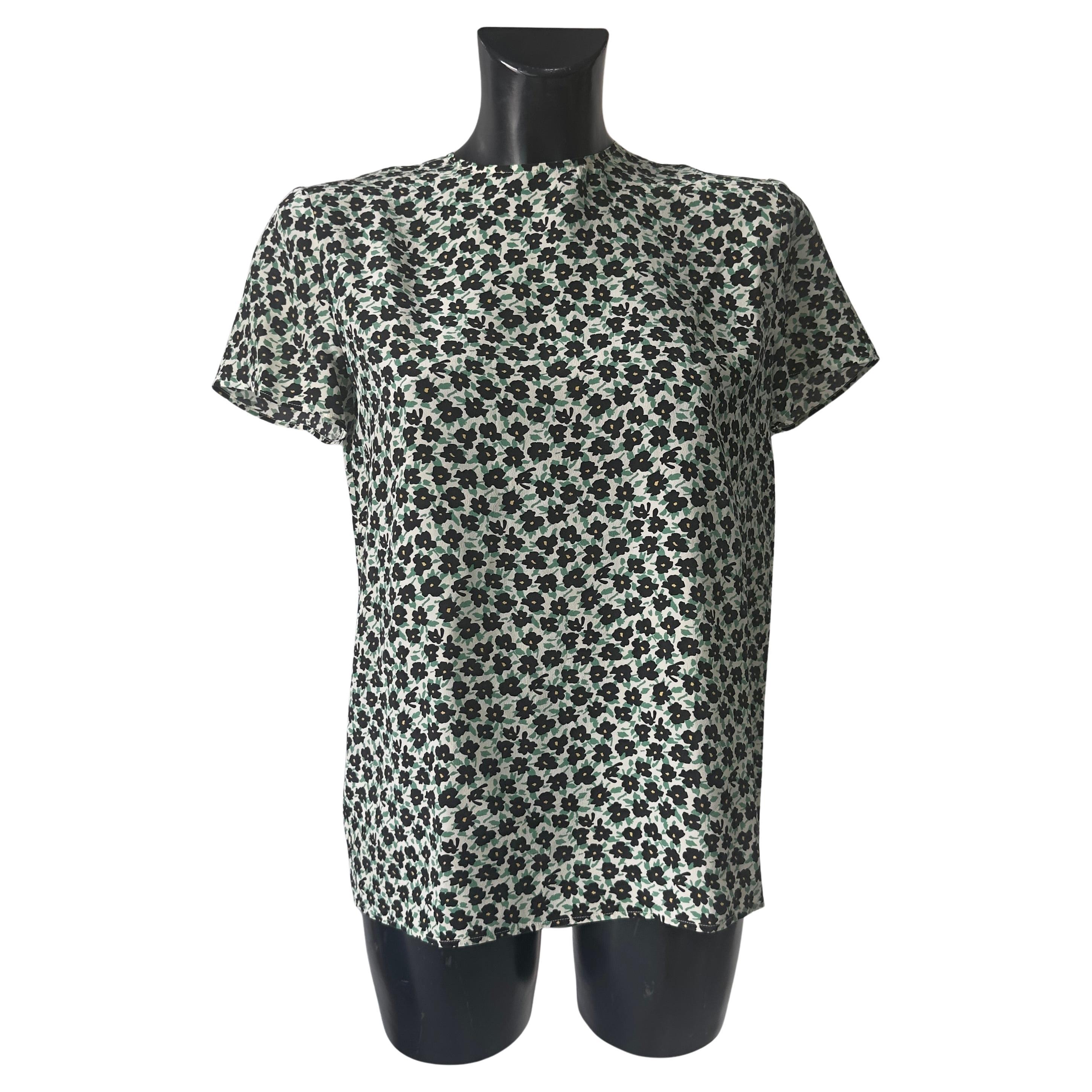 Miu Miu x Ken Scott Blusa in Seta con Stampa Floreale – Edizione Speciale