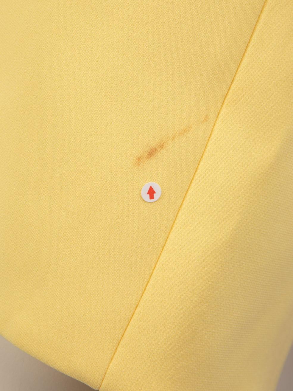 Miu Miu Yellow Embellished Necklace Mini Dress Size S 1