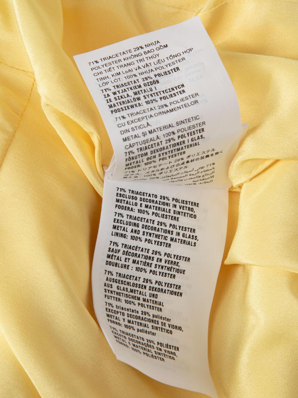 Miu Miu Yellow Embellished Necklace Mini Dress Size S 4