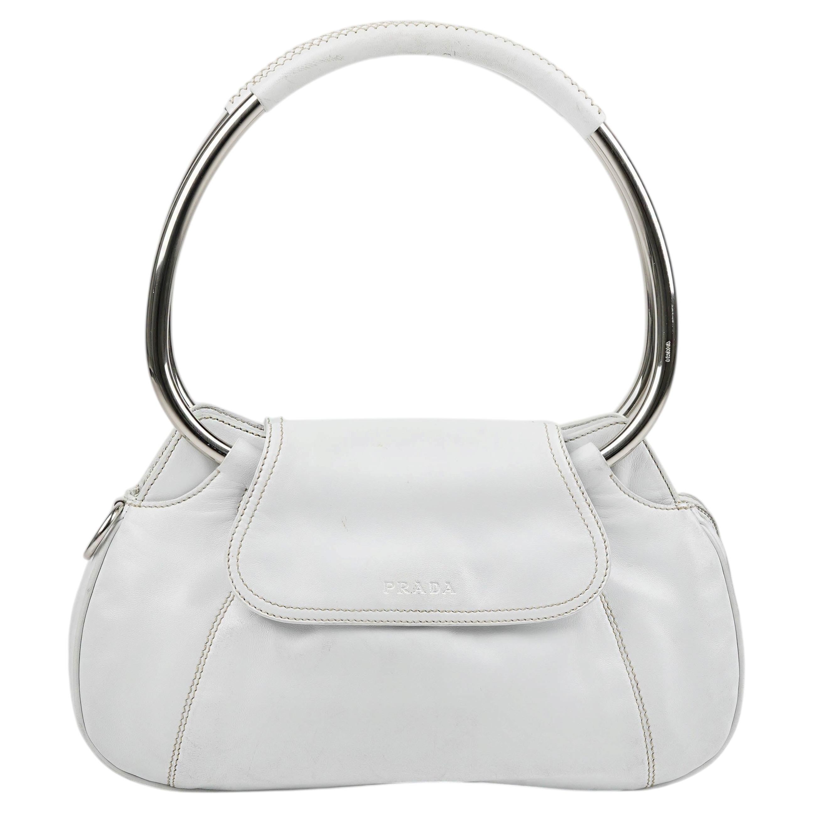 FW1998 PRADA NYLON SILVER HAND BAG | LOST FW1998 PRADA SILVER 