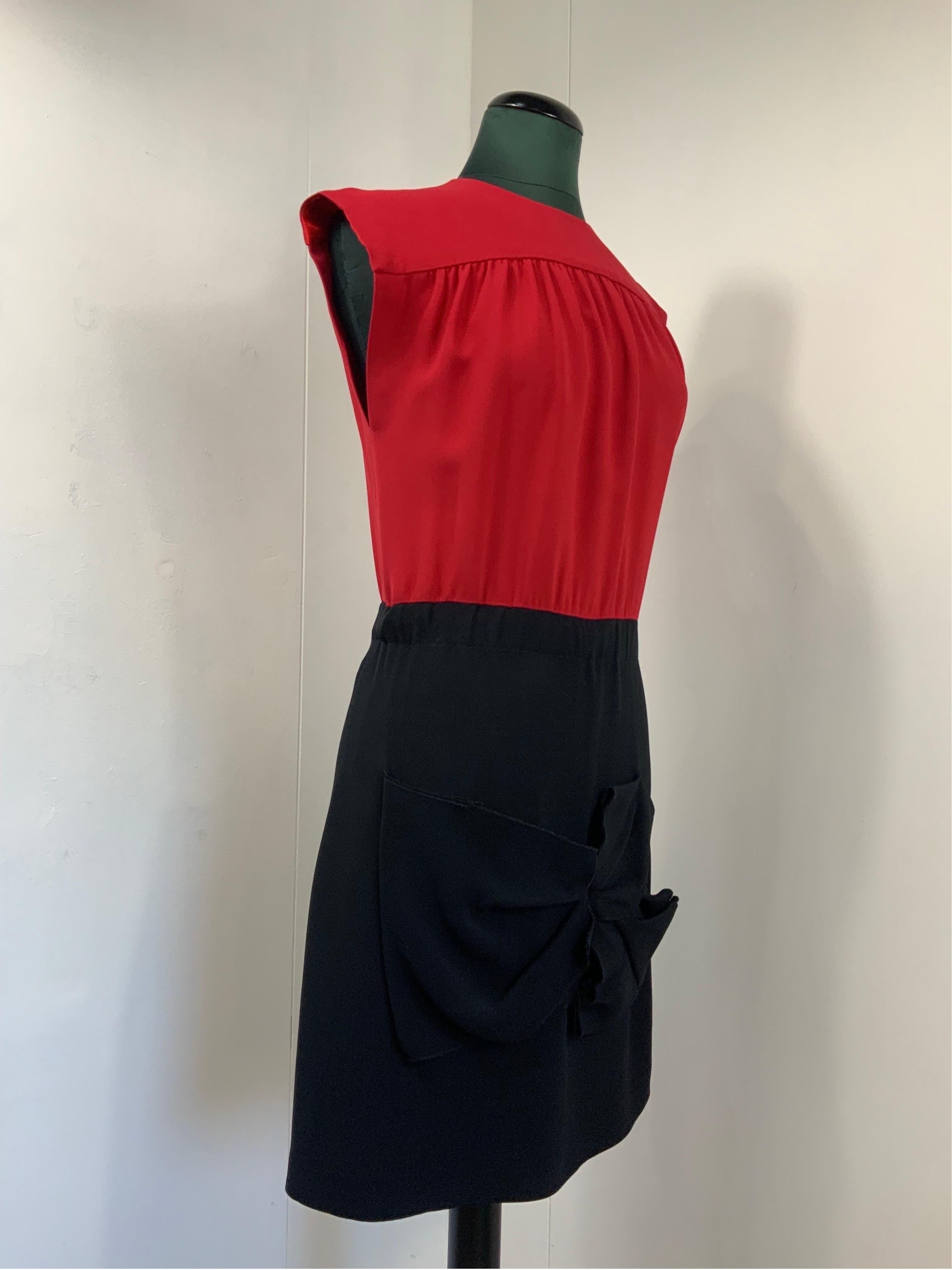 MIUMIU bicolor red and blue Dress In Good Condition For Sale In Carnate, IT