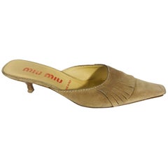 MiuMiu Kitten Heel Mule