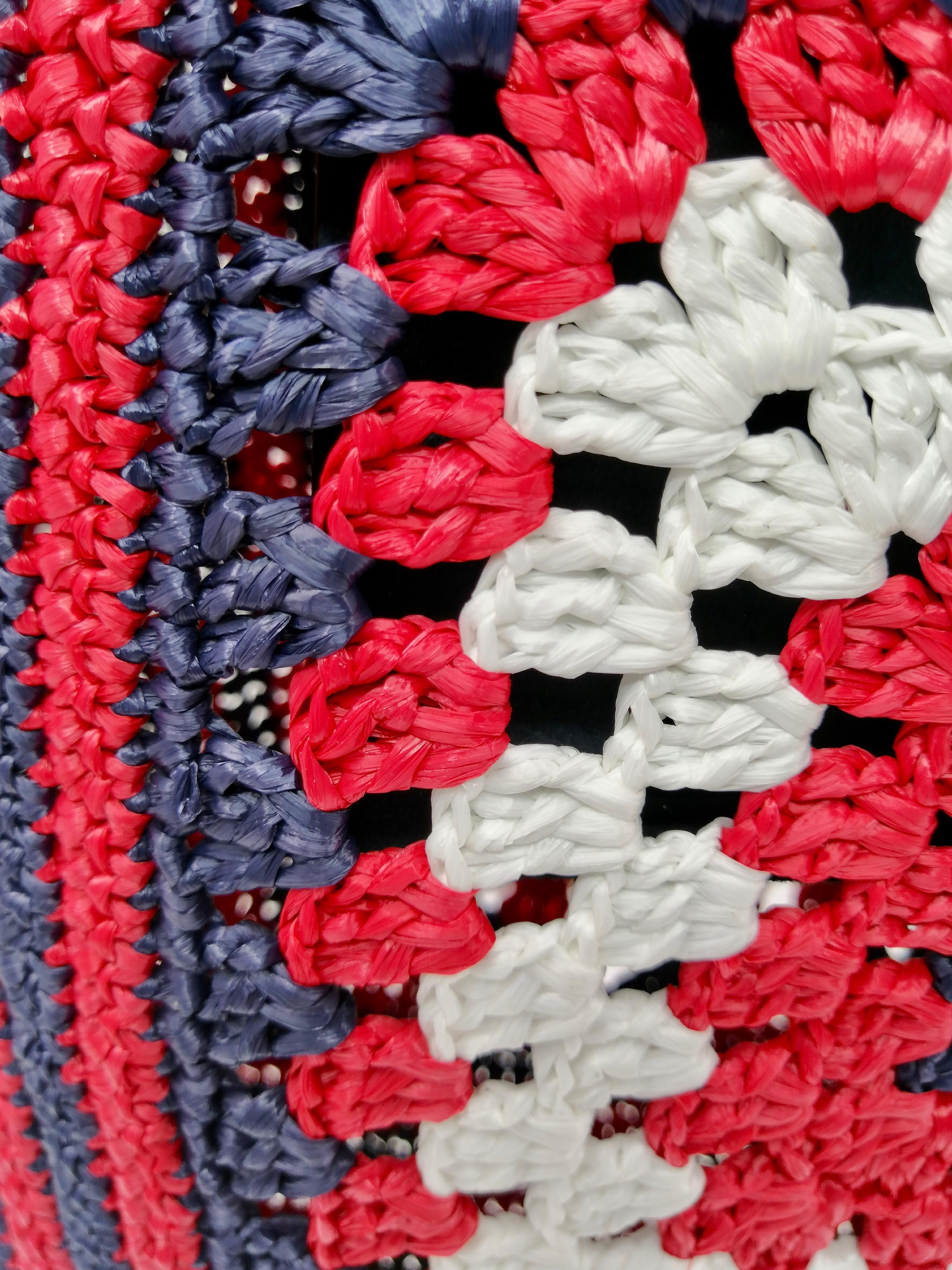 MIUMIU  rafia crochet shoulder bag  For Sale 1