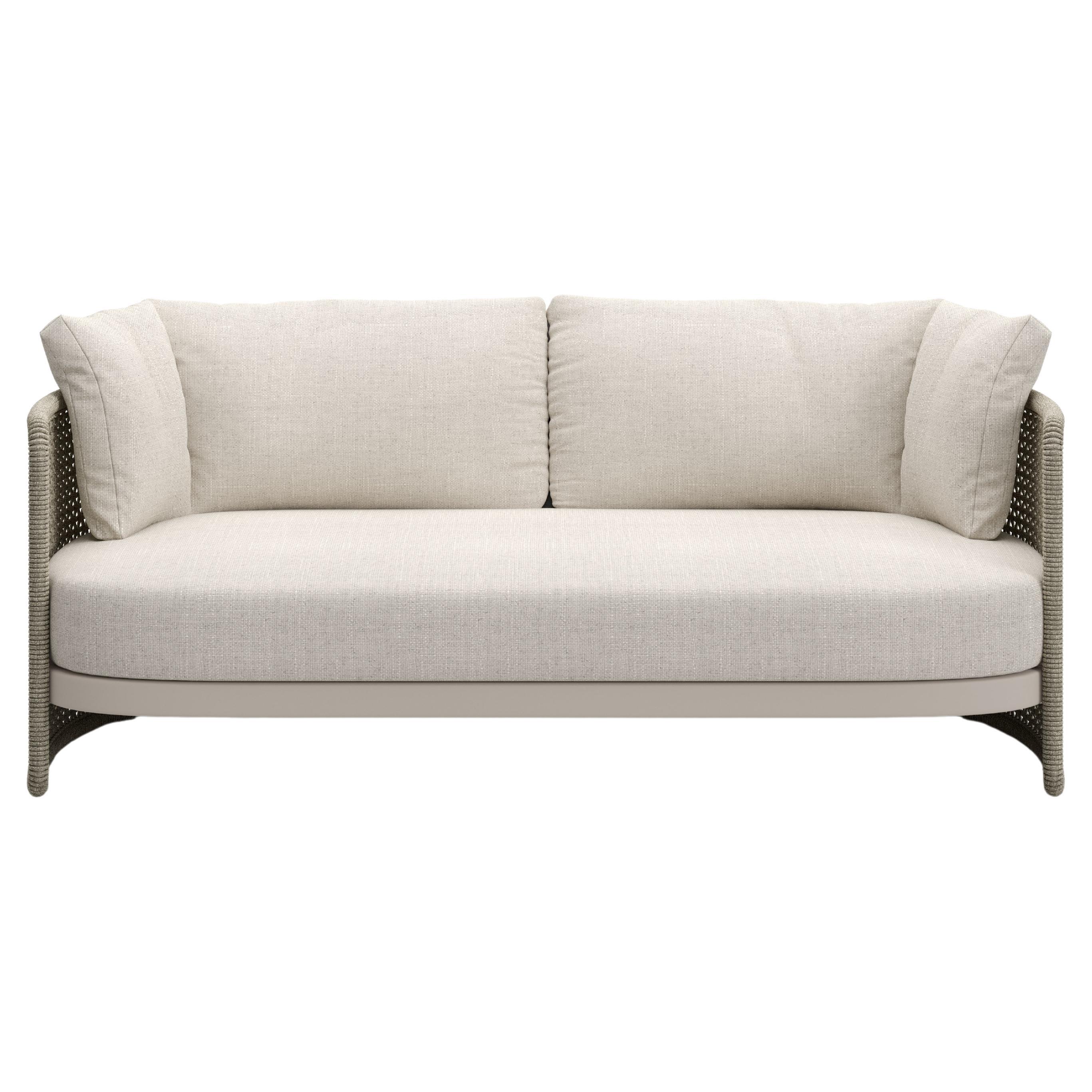 Miura-bisque Outdoor 2 Seater Sofa by SNOC For Sale