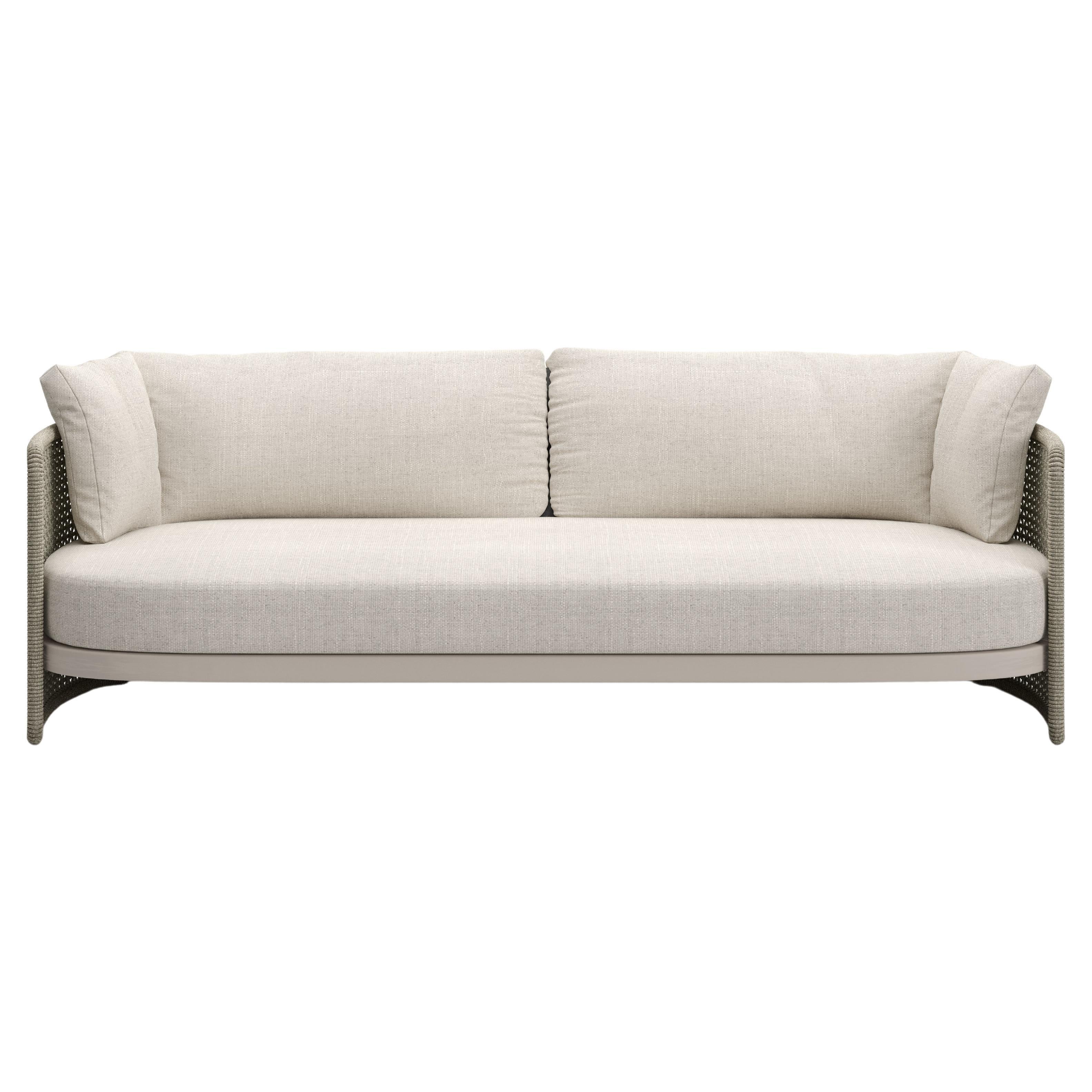 Miura-bisque Outdoor 3 Seater Sofa by SNOC For Sale
