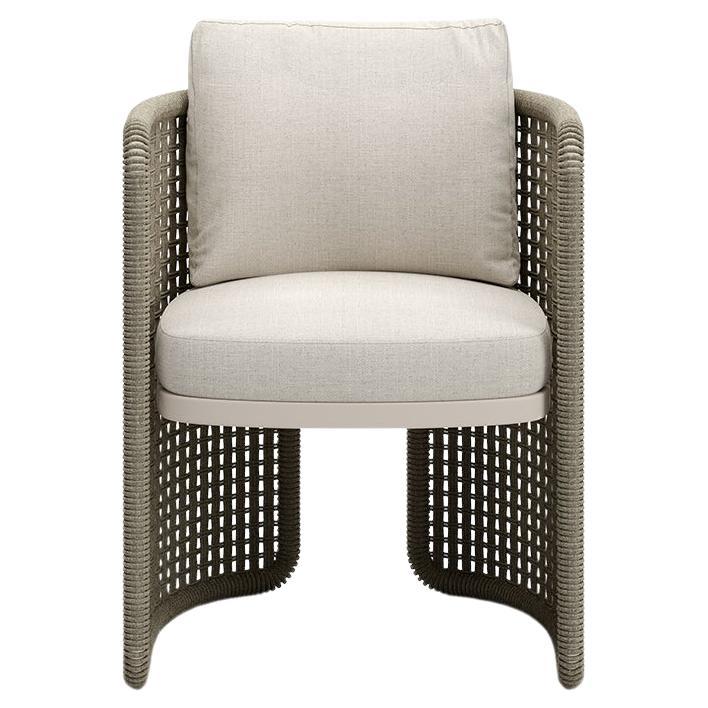 Miura-bisque Outdoor Dining Chair by SNOC For Sale