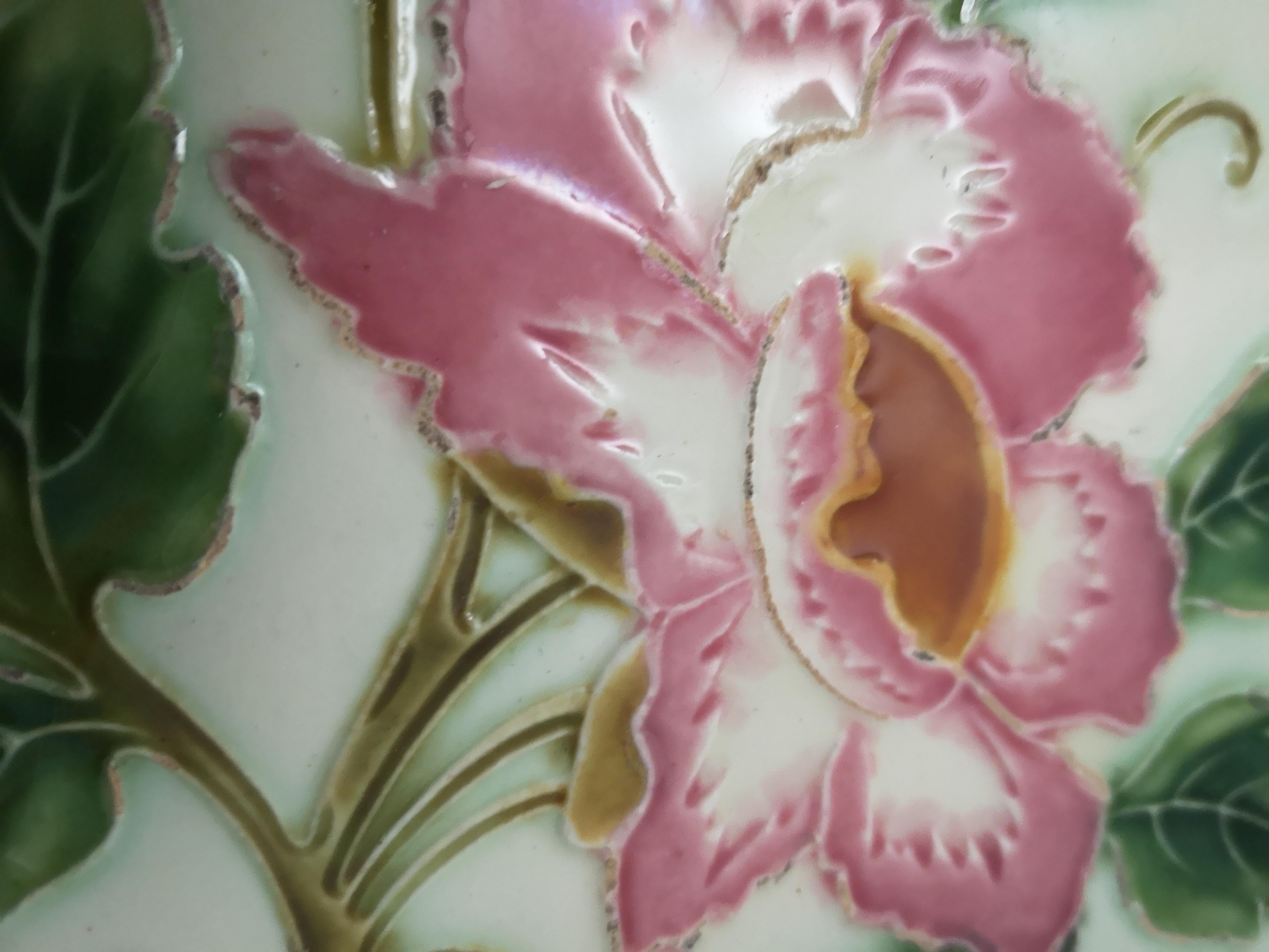Art Nouveau Mix of 25 Glazed Relief Tiles By S.A. Produits Ceramiques de la Dyle, 1930s