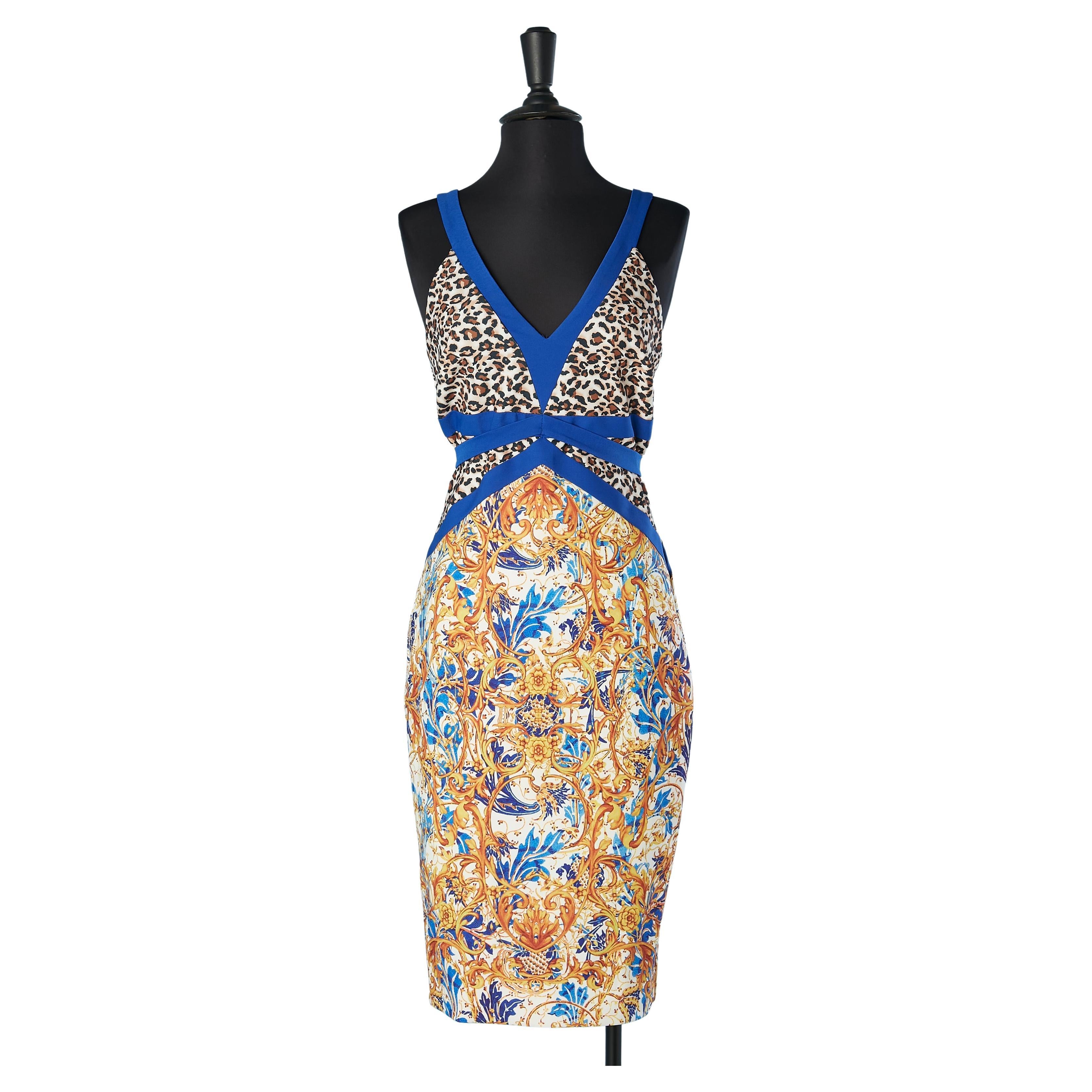 Mix prints jersey cocktail dress Gai Mattiolo Love to Love 