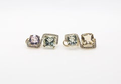 Mix Stones Diamonds Amethyst Green Garnet Citrine Fashion Earrings, 2024