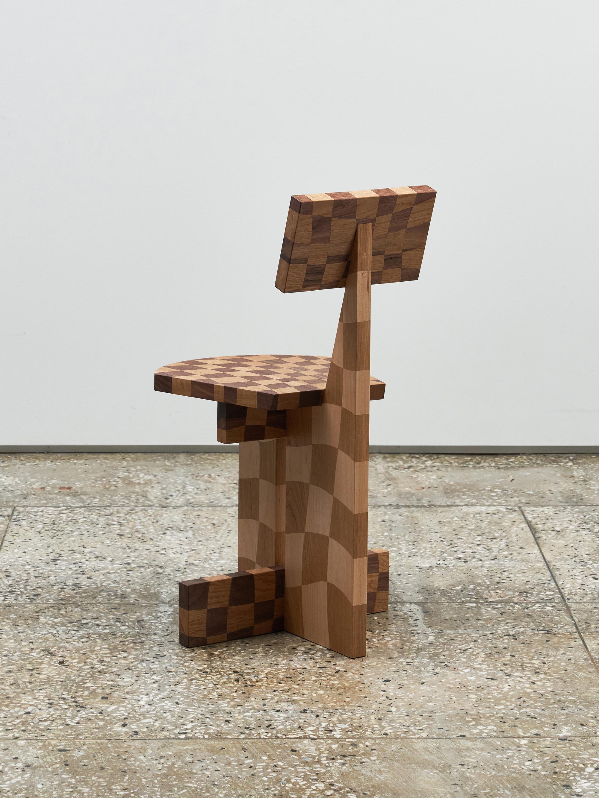 MIX WOOD is a series of wood furniture utilizing traditional woodworking technique called ‘endgrain’ which cross-connects different species of wood. This technique is mainly perceived as an old method to make patterned cut- ting board. Kuo Duo aimed