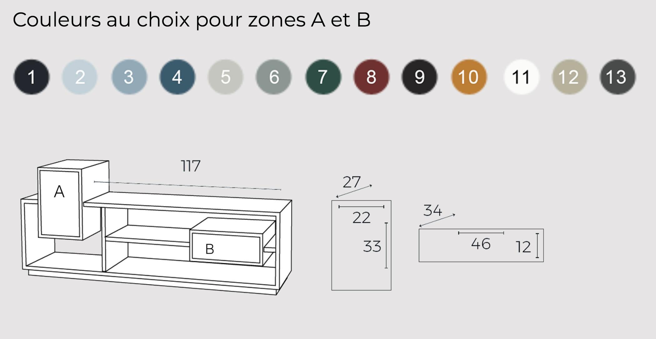 Meuble TV Mixage en vente 10