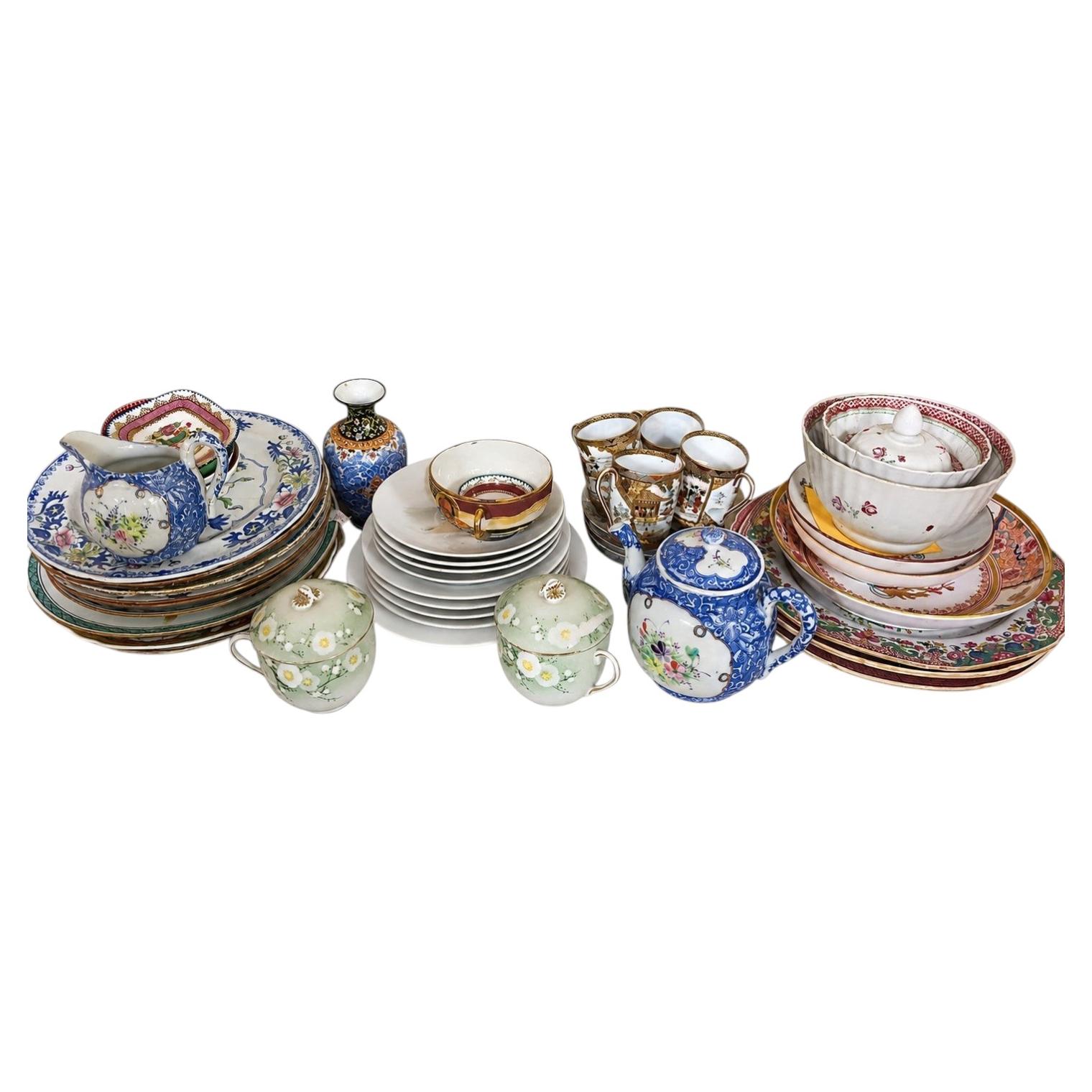 Collectional de porcelaine d'exportation chinoise et d'articles pour le thé, 18e-20e siècle