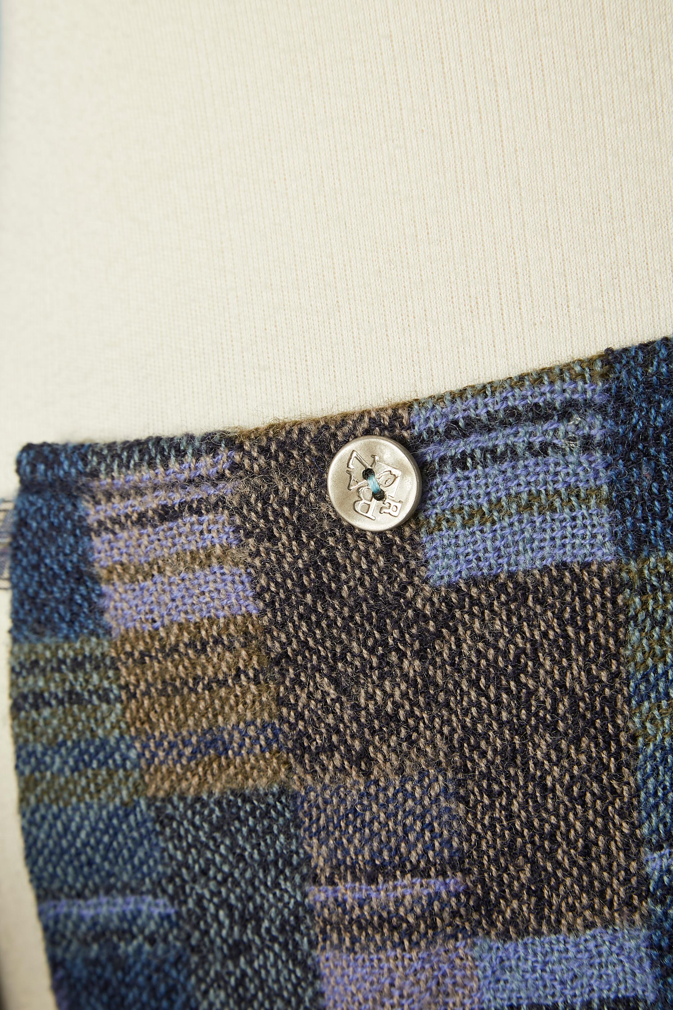 Mixed color Tweed-Mini-Wickelrock Bazar de Christian Lacroix  im Angebot 1