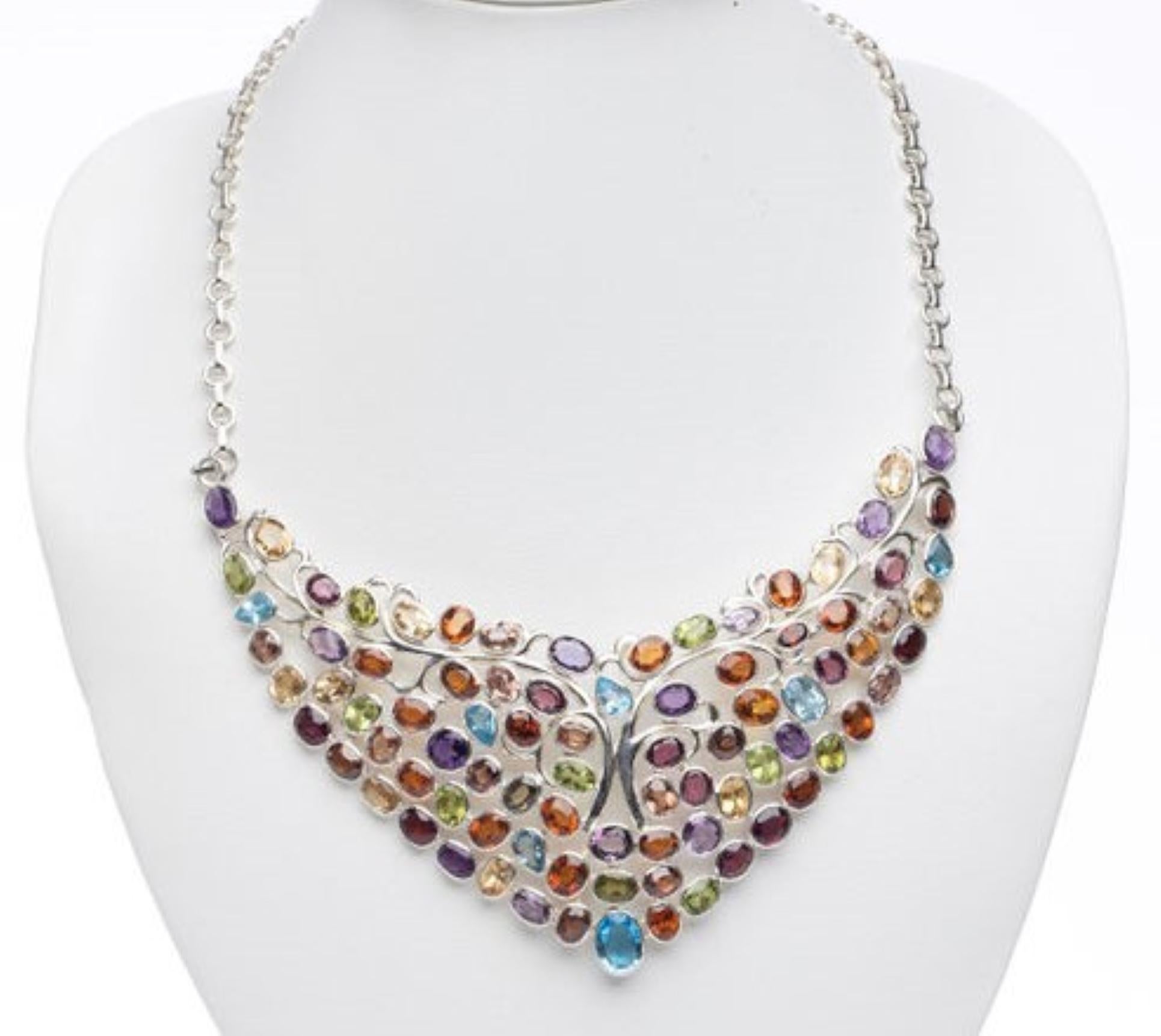 peridot butterfly necklace