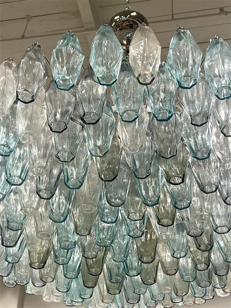 Mixed Colors Polyhedral Chandelier by Alberto Donà In Excellent Condition For Sale In Red Lion, PA