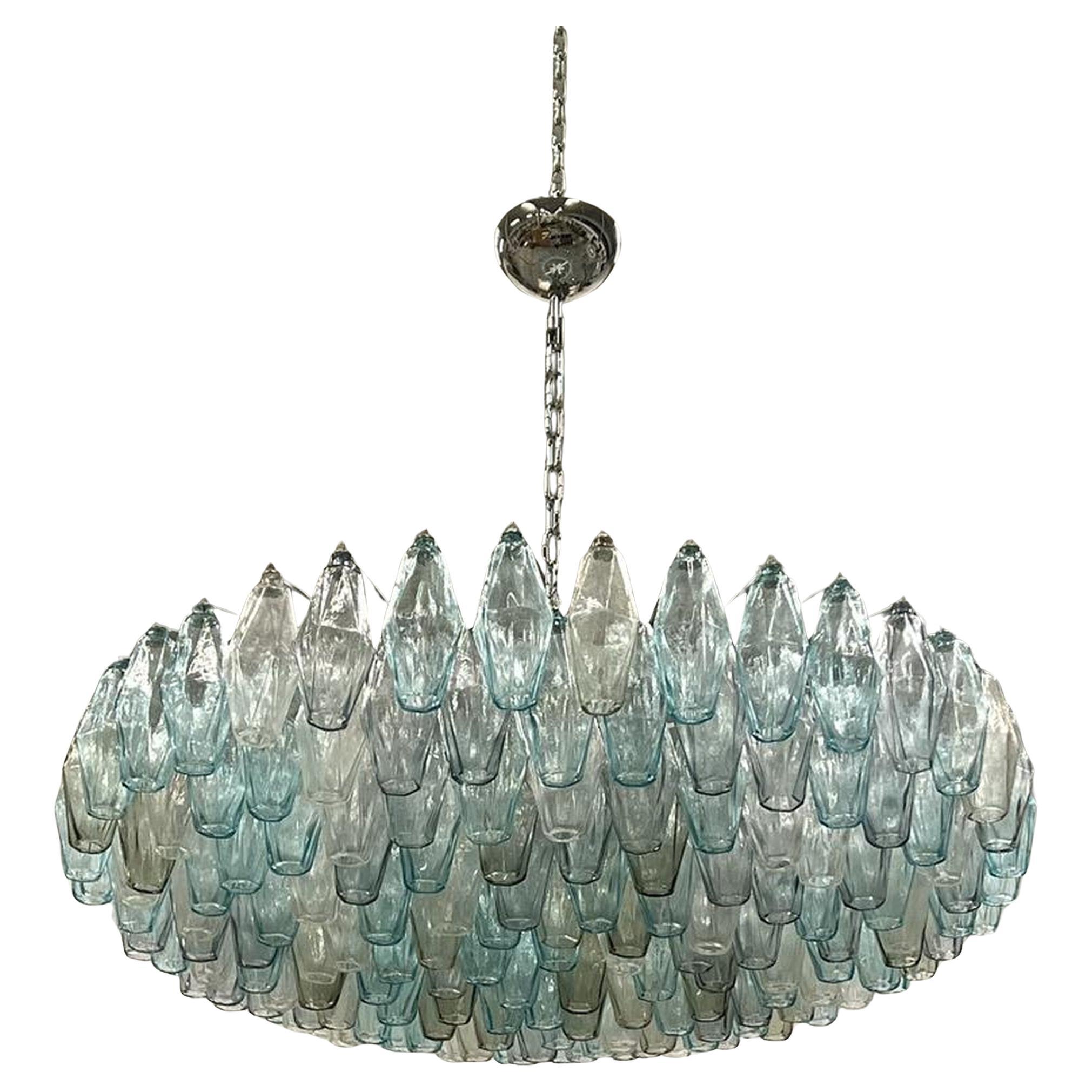 Mixed Colors Polyhedral Chandelier by Alberto Donà For Sale
