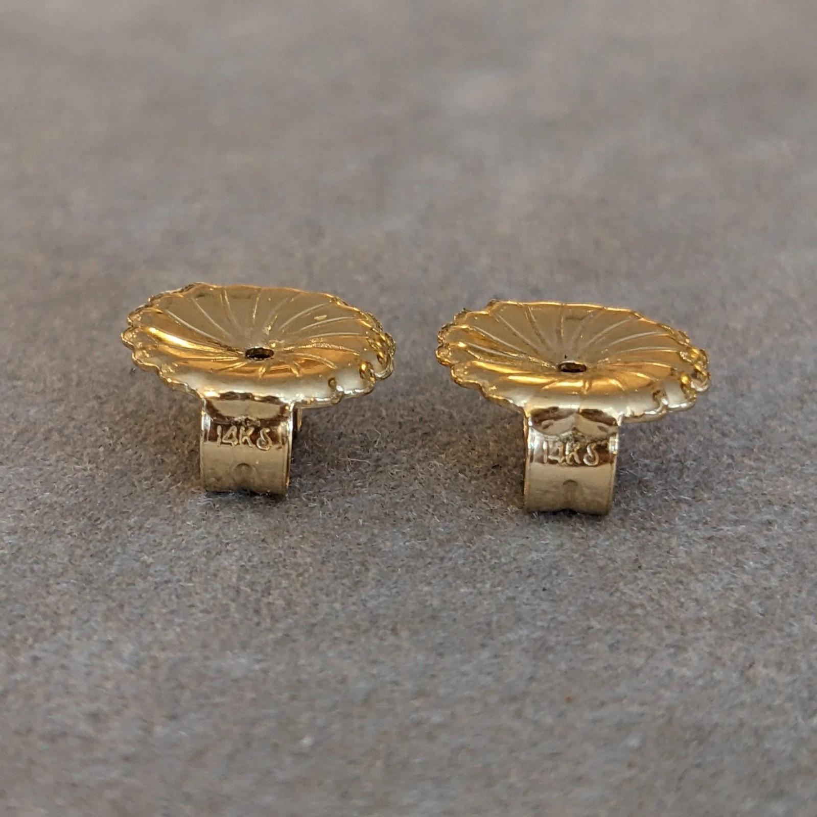 Mixed cut Diamond Dangle Drop Earrings in 14k Yellow Gold 2