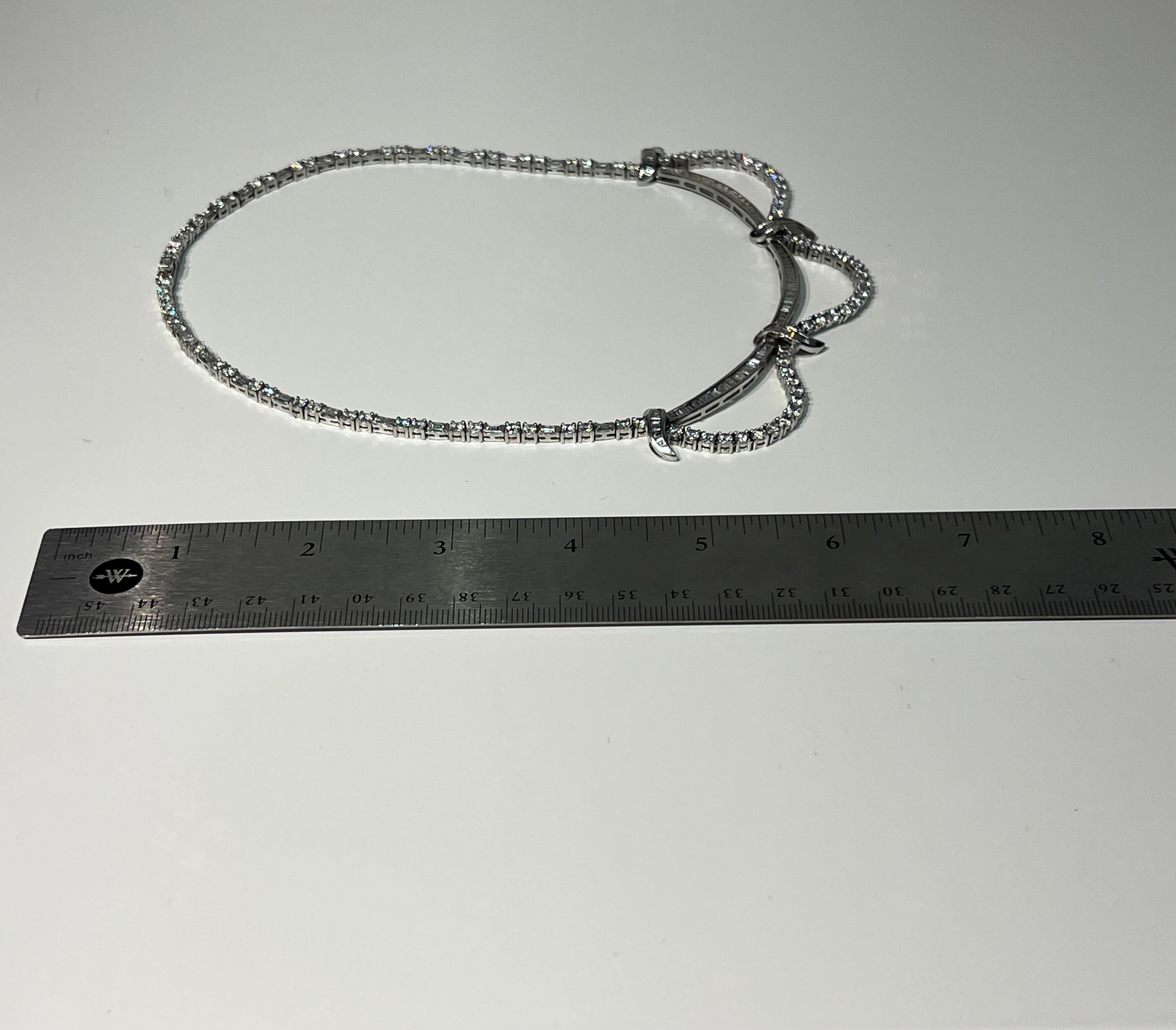 Collana Swag con diamanti a taglio misto in vendita 2